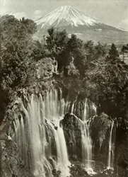 Fuji and the Shira-Ito Waterfall, 1910