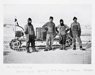 Motor Party - left to right: Lashly, Day, Evans and Hooper from 