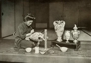 Painting Pottery for Export, 1910