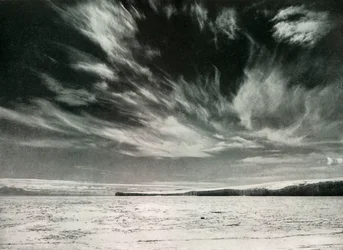 Remarkable Cirrus Clouds Over The Barne Glacier