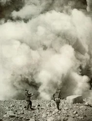 Smoke and Steam Rising from Asama