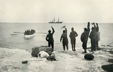 The Last Boat Leaves for the Ship, c1911