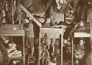 The Tenements Cherry-Garrard, Bowers, Oates, Meares, Atkinson, 9 October 1911