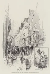 Bits of Old London, the White Horse Tavern, Fetter Lane, shortly to be pulled down
