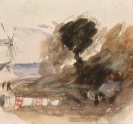 Landscape with Cottage and Windmill