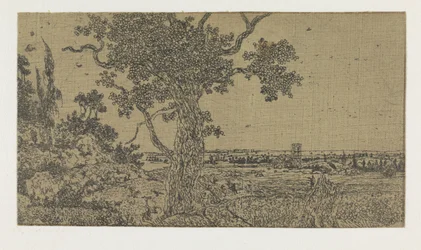 Landscape with an Oak Tree and a Distant View