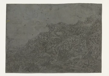 Rocky Landscape with Low Clouds