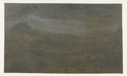 Valley with a River and a Town with Four Towers