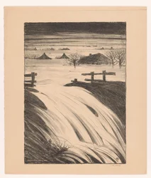 Flooding of Maas and Waal January 1926