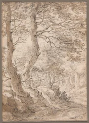 A Forest Interior, with a Seated Figure