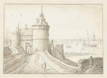 City Gate with View of the Sea