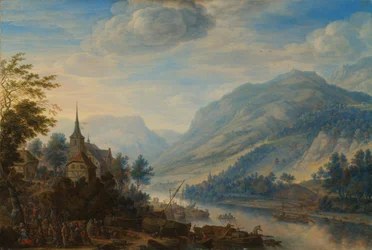 View of the Rhine near Reineck
