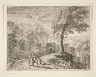 The Large Tree and the Cave, from the set The Flight into Egypt
