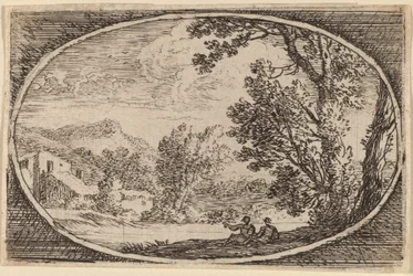 Two Men Seated Near the Waterside