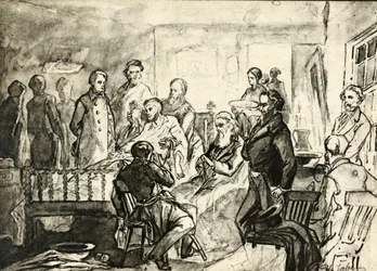 Abraham Lincoln on his Death Bed, c.1865