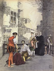 Execution of Charles de Gontaut, Duke of Biron, for treason, at the Bastille, Paris, 1602