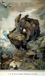 Illustration of Vogel for a tale by brothers Jacob and Wilhelm Grimm
