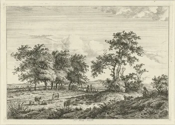 Landscape with Draftsman and Dog