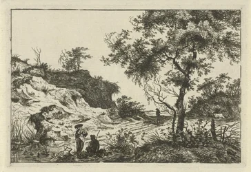 Landscape with Woman with Hat