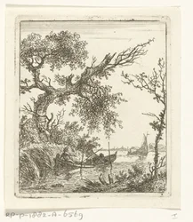 Rowboat with Two Men