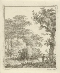Two People by a Stream