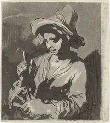 Woman with Fan