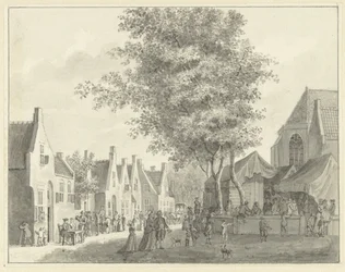 Market in the Village of Valkenburg
