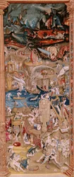 Flemish Tapestry. Series Four Tapestries after Hieronymus Bosch. The Garden of Earthly Delights