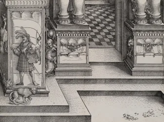 Lower Portion of the Entryway to the Right Portal Die Porten des Adels