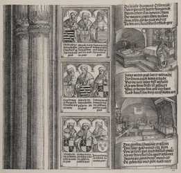 The Tomb Erected by Maximilian for His Father, and The Imperial Treasure, with Portraits