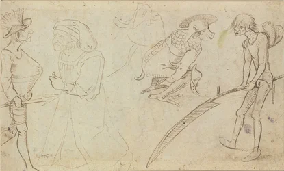 Studies of Grotesque Figures