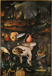 The Garden of Delights, Right Panel, Top Half