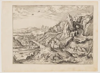 Abraham and Isaac on the Way to Sacrifice, from Landscapes with Biblical and Mythological Scenes