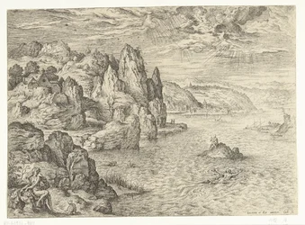 Coastal Landscape with Hero and Leander (Landscapes with Biblical and Mythological Scenes)