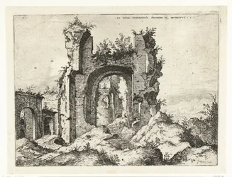 First View of the Baths of Caracalla (Roman Ruins)