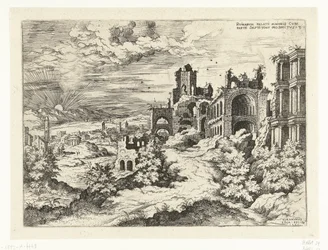 View of the Palatine Hill at Sunrise