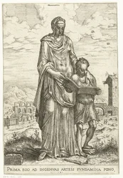 Grammar (Liberal Arts and Minerva, Apollo and Industria)