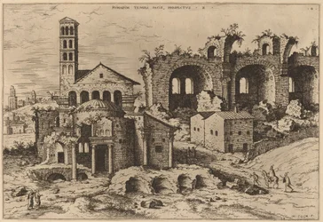 The Temple of Augustus and Faustina, the Temple of Divus Romulus, and the Basilica of Constantine