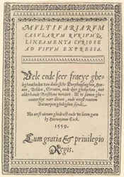Title Page for "Multifariarum Casularum"
