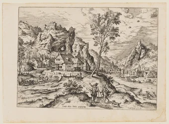 Tobias with the Angel and Dog, from Landscapes with Biblical and Mythological Scenes