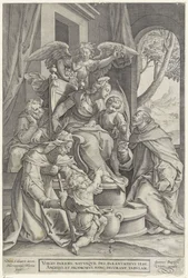 Holy Family with Elizabeth and John the Baptist, after Denys Calvaert, 1563 - before 1611
