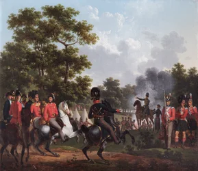 The Duke of Wellington Visiting the Outposts at Soignes