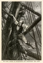 He took a hand at everything and astonished the crew, from Around the World in Eighty Days by Jules Verne