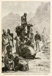Passepartout, following his usual custom, takes a stroll, from Around the World in Eighty Days by Jules Verne
