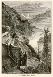 The Great Salt Lake, from Around the World in Eighty Days by Jules Verne