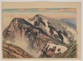 Habuka San, from the Series, Twelve Scenes in the Japan Alps, Taisho Era