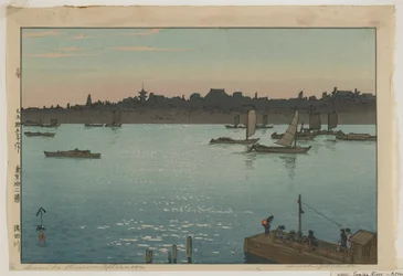 Sumida River - Afternoon, from the Series, Twelve Scenes of Tokyo, Taisho Era