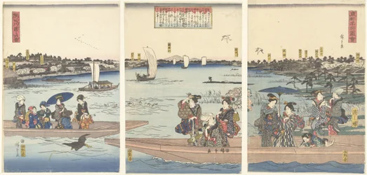 Ferries on the Sumida River, Famous Views of the Eastern Capital