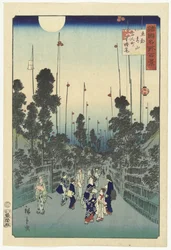 Evening Party in the Hyakunin District, Aoyama, Edo