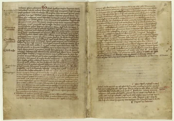 Verse Account of Magna Carta in the Chronicle of Melrose Abbey, 1270s